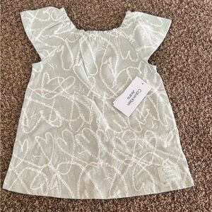 Calvin Klein Jeans Light Mint Heart-Print Girls Top